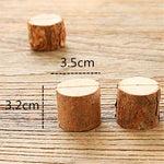 Lot de 10 supports photo en forme de souche de bûche, pinces à dessin, accessoires de décoration et de prise de vue pour la maison ou le bricolage.