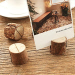 Lot de 10 supports photo en forme de souche de bûche, pinces à dessin, accessoires de décoration et de prise de vue pour la maison ou le bricolage.