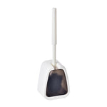Brosse WC Murale Simple Sans Perçage, Brosse de Nettoyage pour Salle de Bain, Blanc, Noir