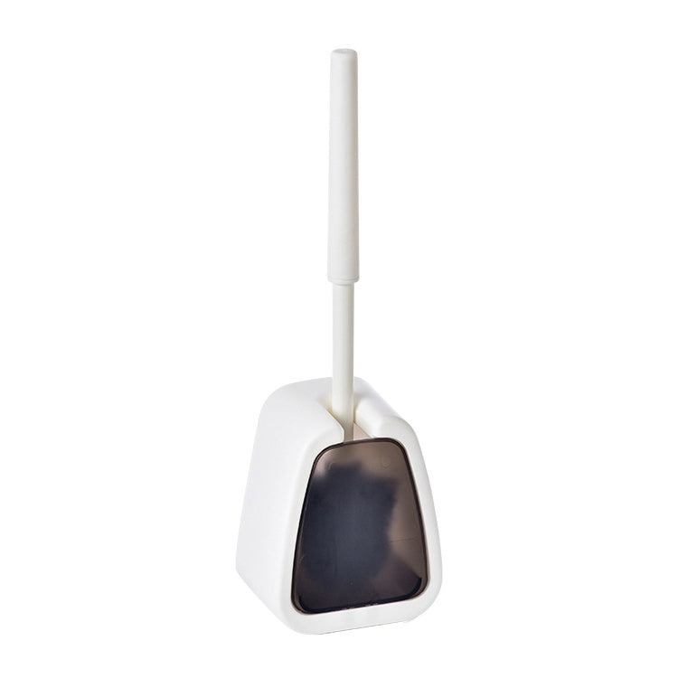 Brosse WC Murale Simple Sans Perçage, Brosse de Nettoyage pour Salle de Bain, Blanc, Noir
