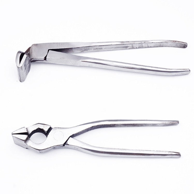 Pince pour boîte supérieure, outils pour fabrication de cuir, bagages, sacs à main, portefeuilles, sac à dos, tête droite, tête coudée