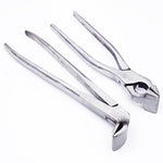 Pince pour boîte supérieure, outils pour fabrication de cuir, bagages, sacs à main, portefeuilles, sac à dos, tête droite, tête coudée