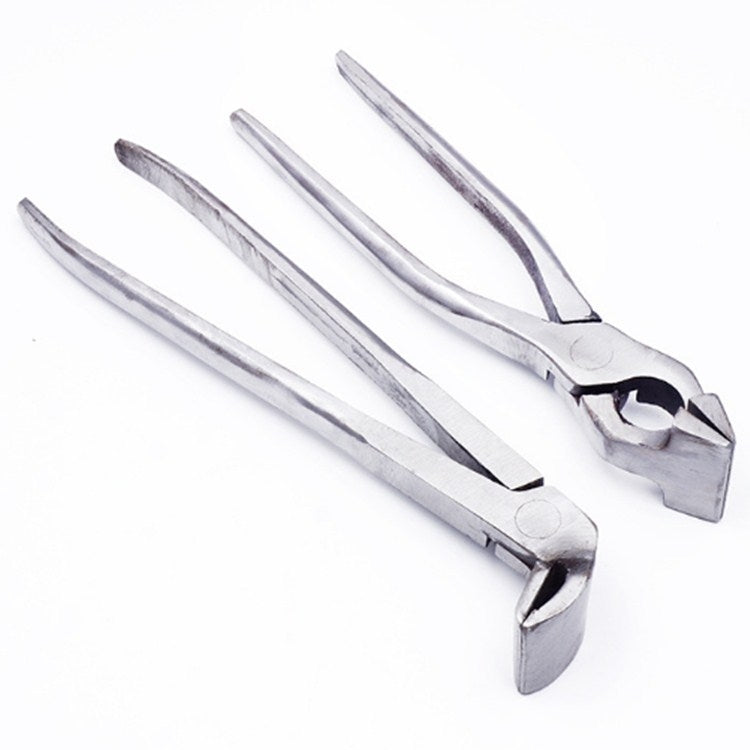 Pince pour boîte supérieure, outils pour fabrication de cuir, bagages, sacs à main, portefeuilles, sac à dos, tête droite, tête coudée
