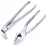 Pince pour boîte supérieure, outils pour fabrication de cuir, bagages, sacs à main, portefeuilles, sac à dos, tête droite, tête coudée