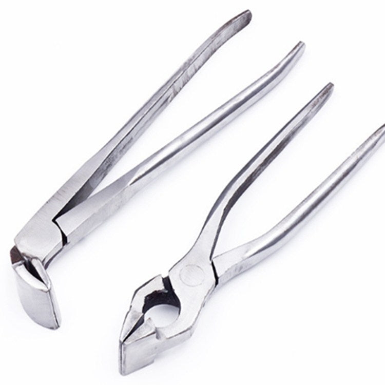 Pince pour boîte supérieure, outils pour fabrication de cuir, bagages, sacs à main, portefeuilles, sac à dos, tête droite, tête coudée
