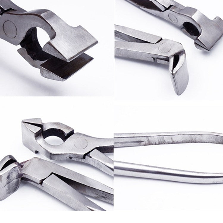 Pince pour boîte supérieure, outils pour fabrication de cuir, bagages, sacs à main, portefeuilles, sac à dos, tête droite, tête coudée