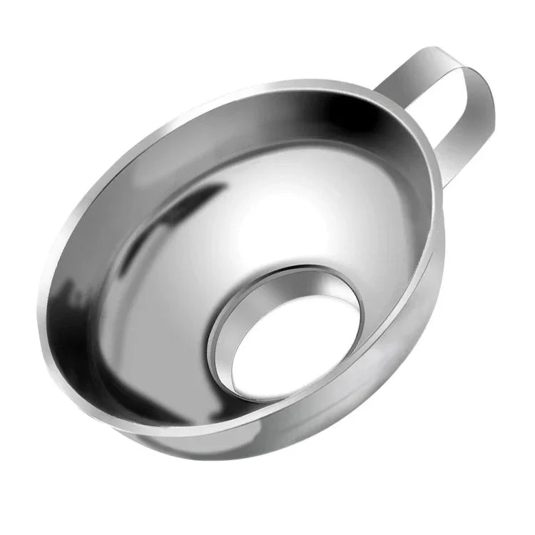 Entonnoir alimentaire domestique en acier inoxydable 304 à grand calibre, entonnoir en acier