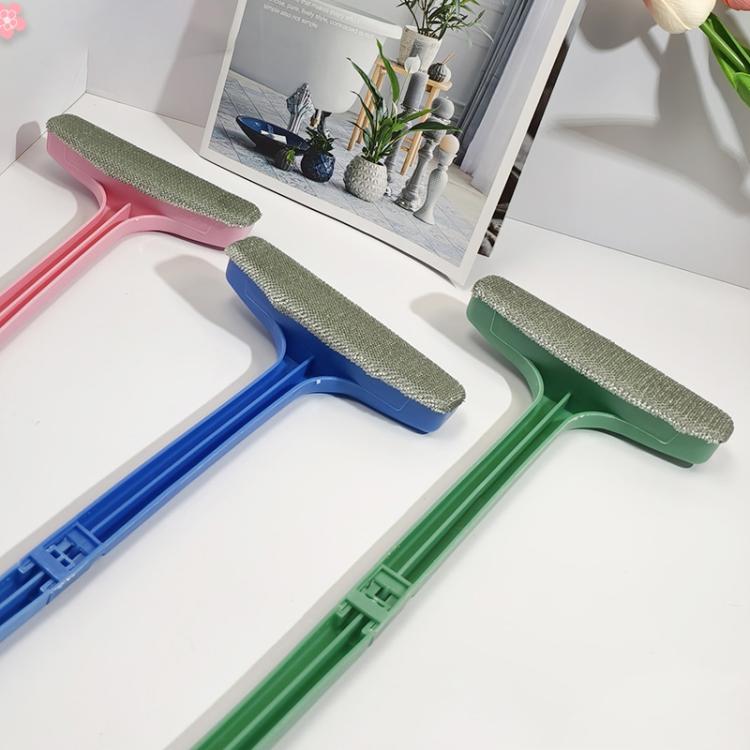 Brosse d'écran détachable à long manche, nettoyeur de filet anti-vol, brosse de nettoyage multifonctionnelle pour écran de rainure de dépoussiérage