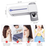 Porte-Brosse à Dents Mural pour Toilettes Sans Perçage avec Désinfection Électrique Ultraviolet, Prise US, Prise UK, Prise EU, Recharge USB