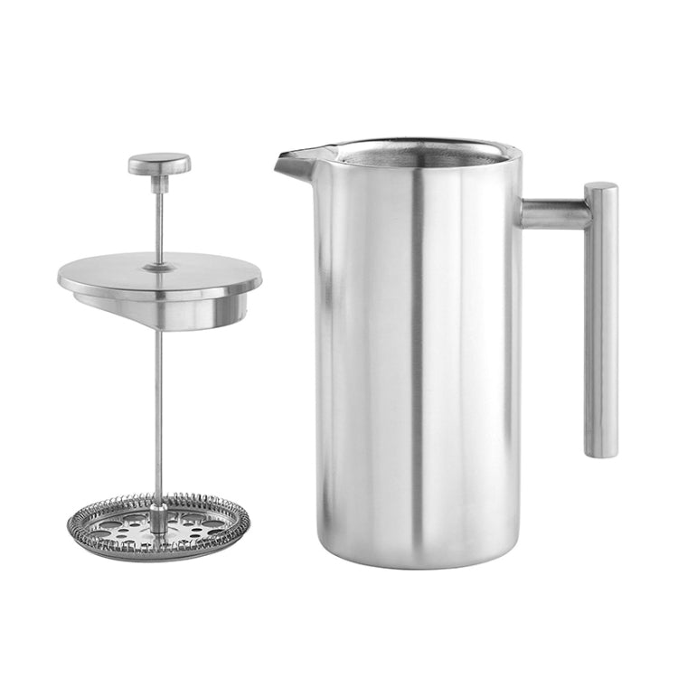 Cafetière à piston en acier inoxydable 304, pot à thé fait à la main, 350 ml, 800 ml, 1000 ml