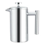 Cafetière à piston en acier inoxydable 304, pot à thé fait à la main, 350 ml, 800 ml, 1000 ml