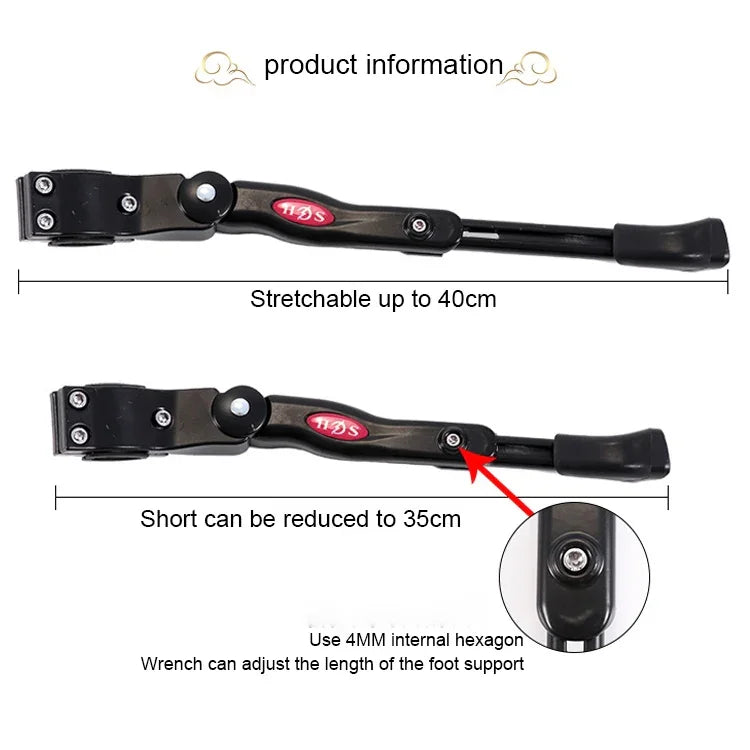 Support de voiture à support unique en alliage d'aluminium de 26 pouces pour VTT, support de stationnement, noir de 26 pouces