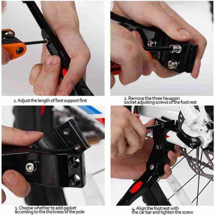 Support de voiture à support unique en alliage d'aluminium de 26 pouces pour VTT, support de stationnement, noir de 26 pouces