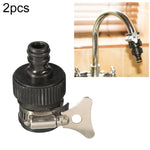2 raccords de robinet universels pour pistolet de lavage de voiture, joint de serrage de jardin, raccord de robinet
