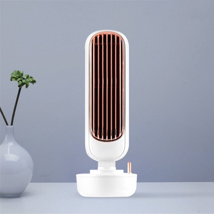 Ventilateur tour humidificateur rétro USB sans pales, refroidisseur à pulvérisation d'eau, ventilateur de bureau humidificateur