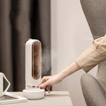 Ventilateur tour humidificateur rétro USB sans pales, refroidisseur à pulvérisation d'eau, ventilateur de bureau humidificateur