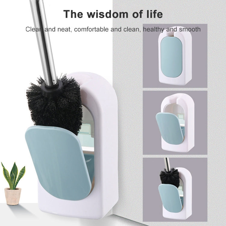 Brosse de toilette murale avec soies douces et manche long sans coins morts, rose, bleue, verte, grise