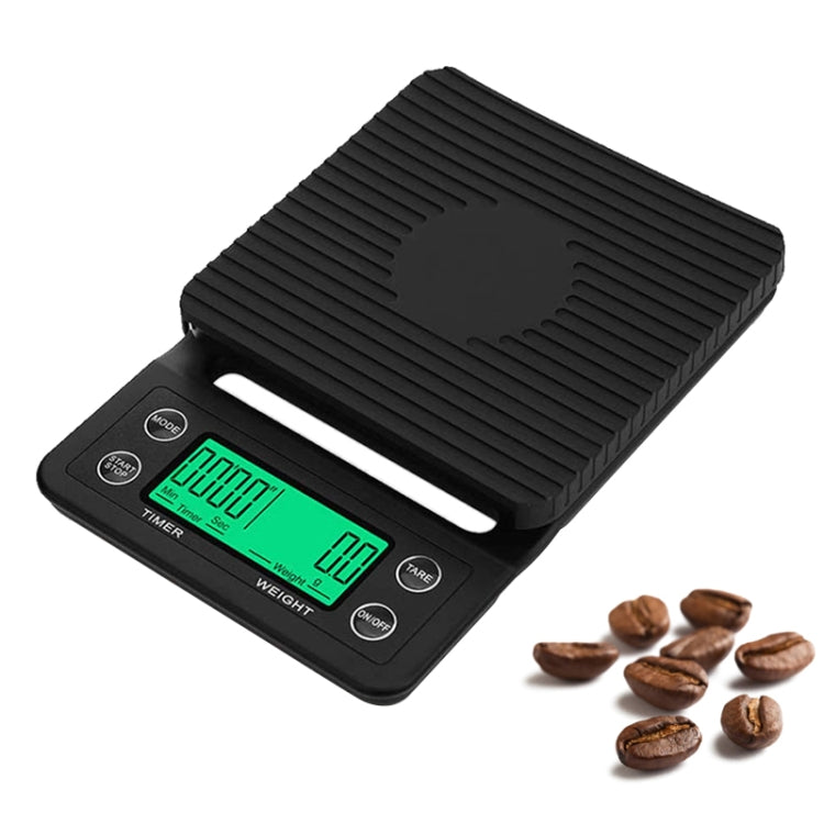 Balance électronique avec minuterie pour café, Balance de cuisine, 3kg/0,1g, 5kg/0,1g