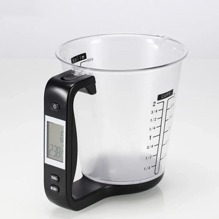 Balance électronique de cuisine 1000g / 1g, verre doseur électronique pour pâtisserie DIY, Rouge, Noir