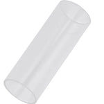 Lot de 5 tubes pour slide de guitare folk en acrylique, 28 mm (transparent), 51 mm (transparent), 60 mm (transparent), 70 mm (transparent)
