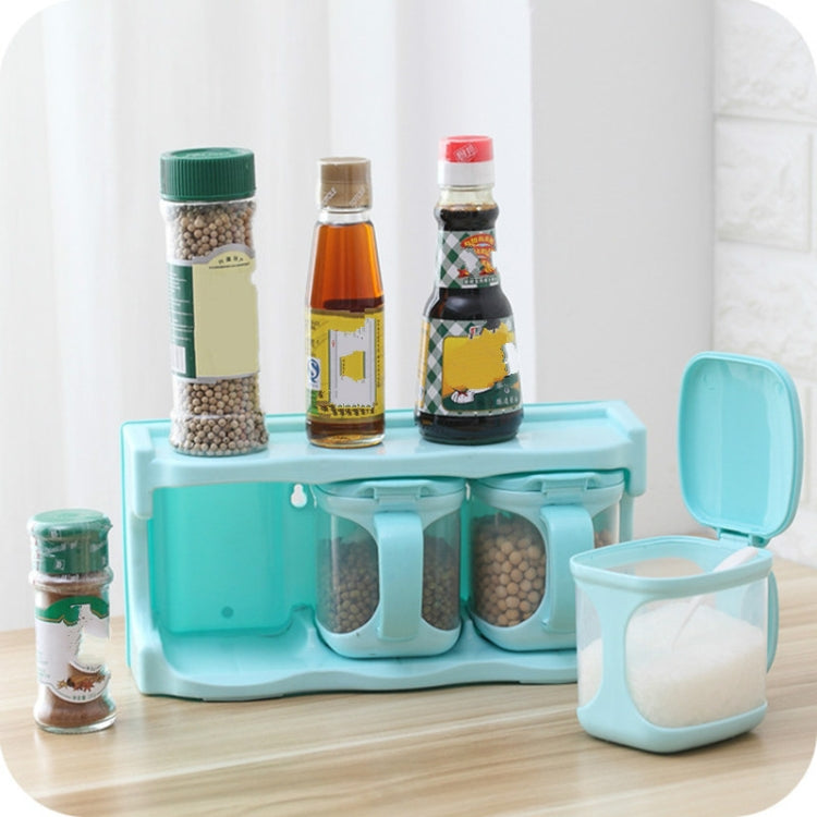 Boîte à assaisonnement en plastique, support à assaisonnement combiné multifonctionnel, fournitures de cuisine, une grille, deux grilles, trois grilles, quatre grilles