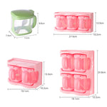 Boîte à assaisonnement en plastique, support à assaisonnement combiné multifonctionnel, fournitures de cuisine, une grille, deux grilles, trois grilles, quatre grilles