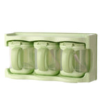 Boîte à assaisonnement en plastique, support à assaisonnement combiné multifonctionnel, fournitures de cuisine, une grille, deux grilles, trois grilles, quatre grilles