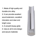 Bloc de slide pour guitare folk en alliage de zinc massif, métal 70 mm (argent), métal 70 mm (or)
