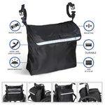Sac de rangement pour accoudoir de fauteuil roulant électrique extérieur, 45,7x40,6x20,3 cm