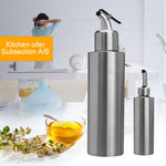 Bouteille d'assaisonnement cylindrique en acier inoxydable, 250 ml, 350 ml, 550 ml