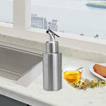 Bouteille d'assaisonnement cylindrique en acier inoxydable, 250 ml, 350 ml, 550 ml