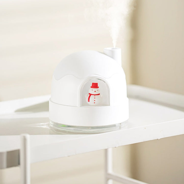 Humidificateur Bonhomme de neige Veilleuse USB Silencieux Mignon Mini atomiseur d'air de bureau Humidificateur d'air, ZAY-H006 Filaire, ZAY-H006 Rechargeable