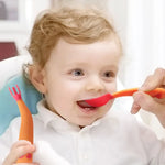 Bébé Apprend À Manger Coude D'entraînement Pliable Torsadant Cuillère Fourchette