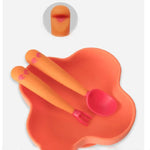 Bébé Apprend À Manger Coude D'entraînement Pliable Torsadant Cuillère Fourchette