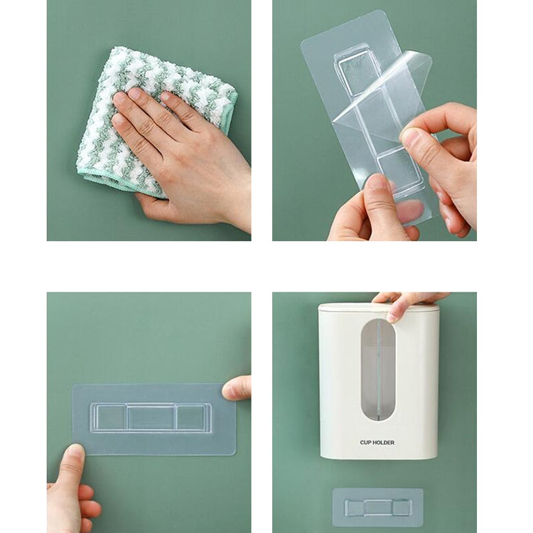 Distributeur automatique de gobelets jetables mural sans perforation pour la maison