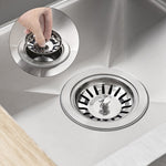 Couverture de filtre d'évier de lavabo en acier inoxydable 304, Couvercle de filtre brillant