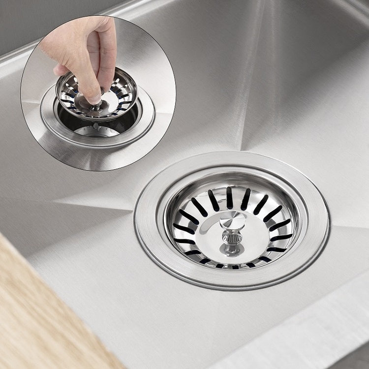 Couverture de filtre d'évier de lavabo en acier inoxydable 304, Couvercle de filtre brillant