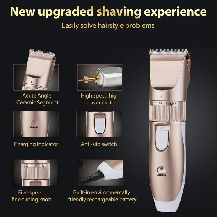 Tondeuse à cheveux JIANDA X1, tondeuse électrique rechargeable pour adultes et enfants, tondeuse électrique Plug And Play