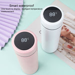 Bouteille Isotherme Intelligente en Acier Inoxydable 304 avec Affichage de Température, Tasse d'Affaires Créative de Haute Qualité pour Étudiants (Hommes et Femmes)