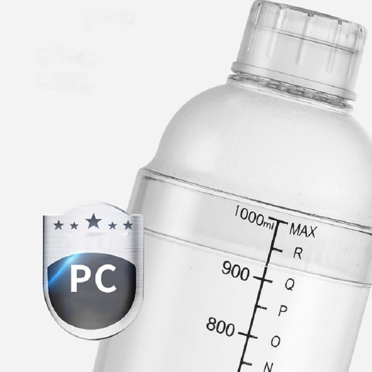 Gobelet Shaker PC Gobelet Oz Shaker avec Échelle Shaker Théière à Lait Pichet à Jus, 350ml Transparent Ordinaire, 530ml Transparent Ordinaire, 700ml Transparent Ordinaire, 1000ml Transparent Ordinaire, 350ml Noir Double Échelle, 530ml Noir Double Échelle