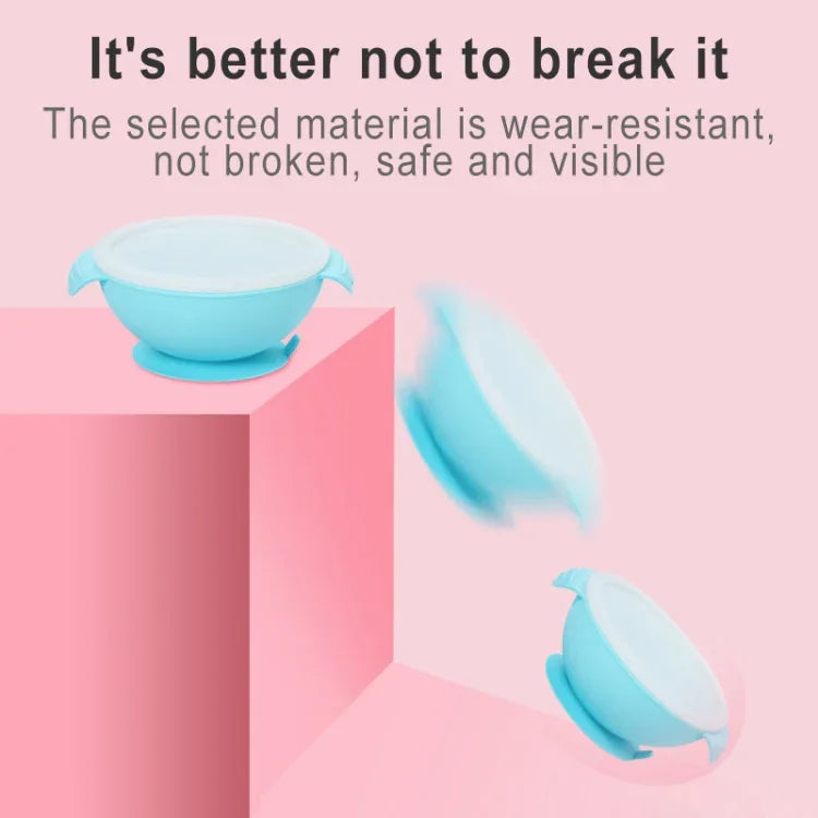 Bol en silicone de qualité alimentaire, anti-chute, antidérapant, pour bébé, avec ventouse, TBD0426387601C, TBD0426387601A, TBD0426387601B