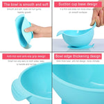 Bol en silicone de qualité alimentaire, anti-chute, antidérapant, pour bébé, avec ventouse, TBD0426387601C, TBD0426387601A, TBD0426387601B