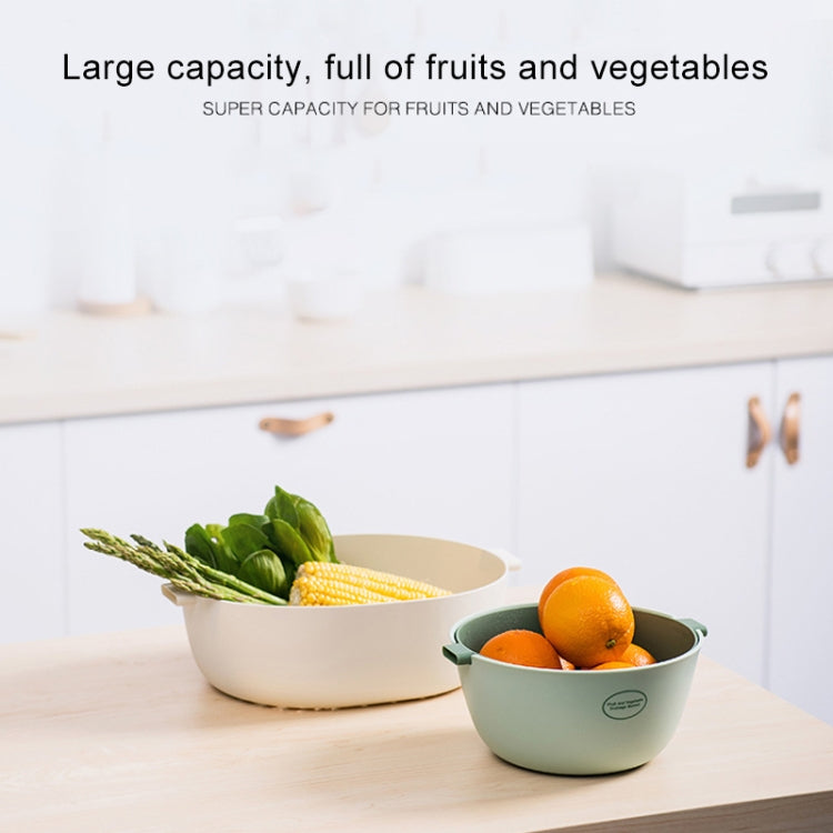 Casserole de riz de cuisine, panier de vidange double-plat en plastique pour légumes, panier de fruits, forme en U vert clair, forme en U rouge foncé, forme en U gris clair, forme en O vert clair, forme en O rouge foncé