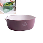 Casserole de riz de cuisine, panier de vidange double-plat en plastique pour légumes, panier de fruits, forme en U vert clair, forme en U rouge foncé, forme en U gris clair, forme en O vert clair, forme en O rouge foncé