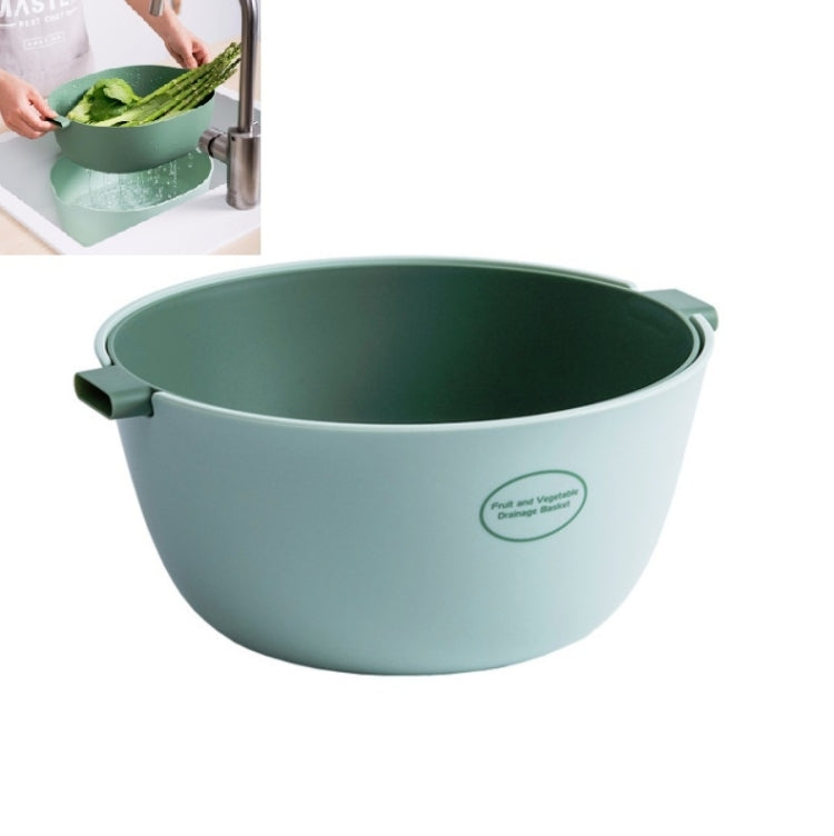 Casserole de riz de cuisine, panier de vidange double-plat en plastique pour légumes, panier de fruits, forme en U vert clair, forme en U rouge foncé, forme en U gris clair, forme en O vert clair, forme en O rouge foncé