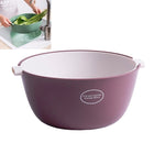 Casserole de riz de cuisine, panier de vidange double-plat en plastique pour légumes, panier de fruits, forme en U vert clair, forme en U rouge foncé, forme en U gris clair, forme en O vert clair, forme en O rouge foncé