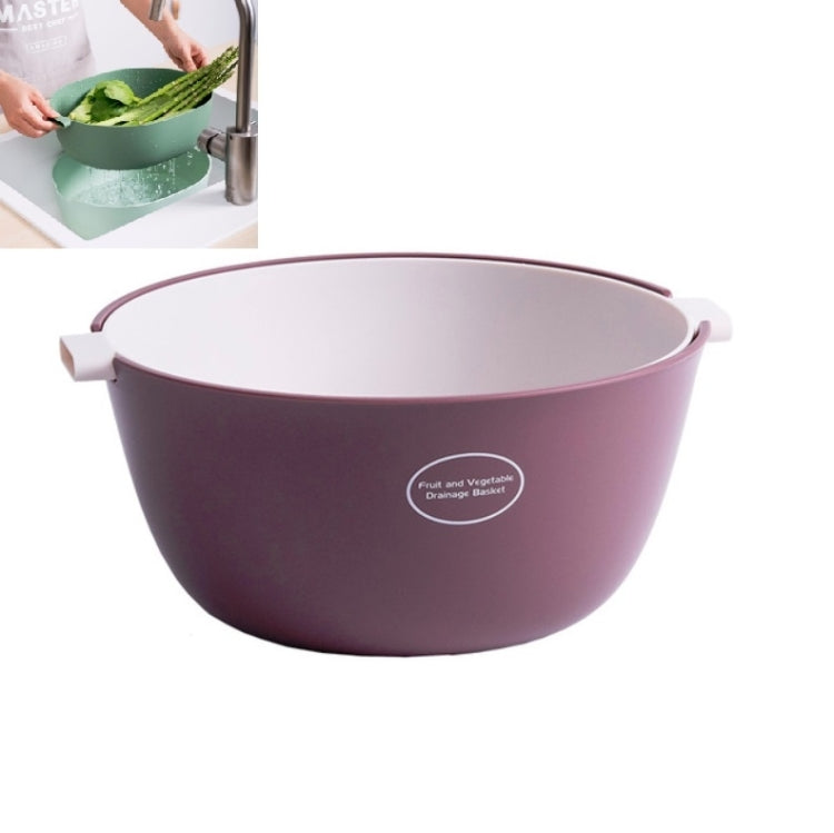 Casserole de riz de cuisine, panier de vidange double-plat en plastique pour légumes, panier de fruits, forme en U vert clair, forme en U rouge foncé, forme en U gris clair, forme en O vert clair, forme en O rouge foncé