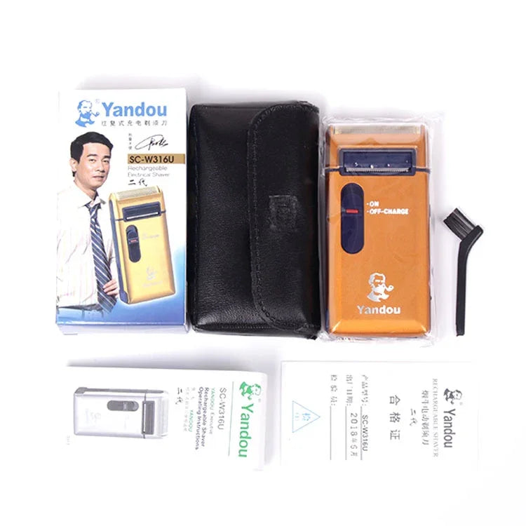 Rasoir électrique rechargeable Yandou SC-W316U avec tondeuse à pattes, prise CN
