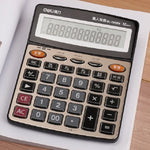 Calculatrice vocale Deli 1559N Calculatrice multifonction bureau finance 12 chiffres, 1559N