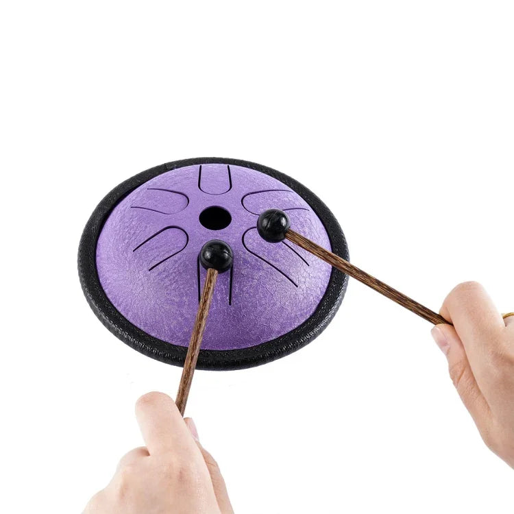 Tambour de poche de 5,5 pouces, instrument de percussion éthéré pour les loisirs et les voyages